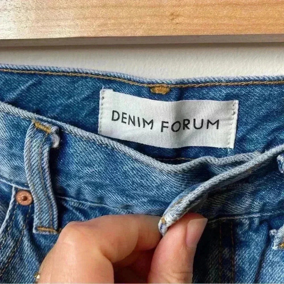 90s Vintage Aritzia Denim Forum Maxi Jean Skirt, Size 28 - Picture 9 of 12
